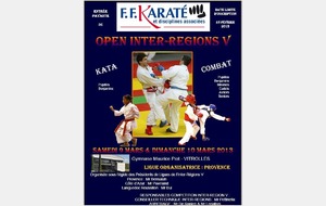 KARATE : OPEN INTER REGIONS  A VITROLLES 8 COMPBATTANTS POUR LE DOJO DE VALLAURIS